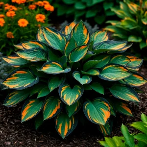 Хоста Бархатный Полог купить по цене от 560р. в интернет-магазине «Посадика» с доставкой почтой в в Североморске и по всей России – [изображение №1].